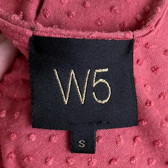 •W5 Anthropologie• Swiss Dot Peplum Pullover Top - Size Small - Picture 2 of 6